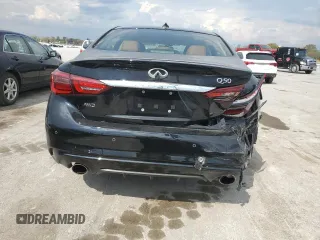 2024 Infiniti Q50 Luxe with VIN JN1EV7BR5RM630469, listed as a Copart auction lot 72450624 with 14,131 mi miles and Salvage Title. Bid and sale history available at DreamBid. Image 6.
