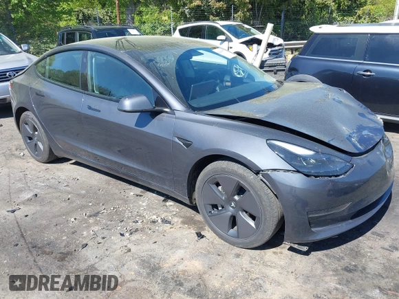 2023 Tesla Model 3 with VIN 5YJ3E1EA6PF645110, listed as a IAAI auction lot 42044357 with 24,352 mi miles and . Bid and sale history available at DreamBid. Image 1.
