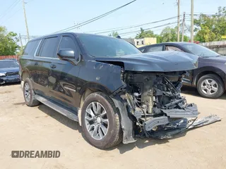 2021 Chevrolet Suburban LS z VIN 1GNSKBKD5MR303640, wystawiony jako IAAI lot #42359585 z przebiegiem Nie podano mil oraz . Historia ofert i sprzedaży dostępna na DreamBid. Obrazek 1.