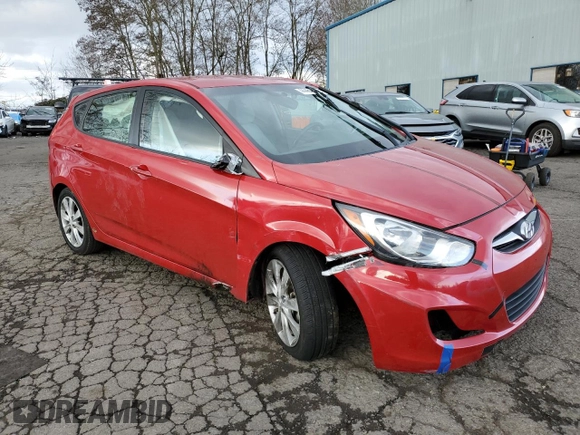 2013 Hyundai Accent SE with VIN KMHCU5AE9DU135285, listed as a Copart auction lot 44464715 with 116,247 mi miles and Salvage Title. Bid and sale history available at carsss.com. Image 4.