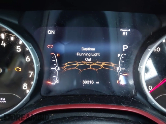 2020 Jeep Compass Trailhawk z VIN 3C4NJDDB5LT162915, wystawiony jako IAAI lot #41654603 z przebiegiem 89 316 mil mil oraz . Historia ofert i sprzedaży dostępna na DreamBid. Obrazek 7.