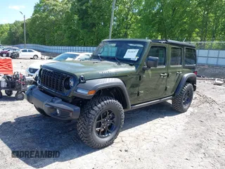 2024 Jeep Wrangler Willys with VIN 1C4PJXDG8RW236725, listed as a IAAI auction lot 39128397 with 50 mi miles and . Bid and sale history available at DreamBid. Image 18.