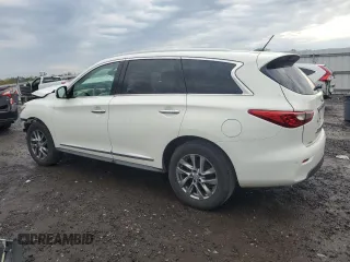 2013 Infiniti JX35 with VIN 5N1AL0MM5DC324103, listed as a Copart auction lot 52975435 with 153,545 mi miles and Salvage Title. Bid and sale history available at carsss.com. Image 2.