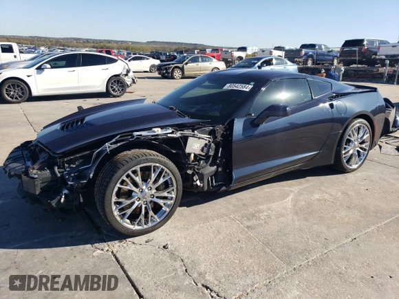2016 Chevrolet Corvette Z51 3LT z VIN 1G1YM2D71G5102584, wystawiony jako Copart lot #80542584 z przebiegiem 33 486 mil mil oraz Szkoda całkowita • Salvage title. Historia ofert i sprzedaży dostępna na DreamBid. Obrazek 1.