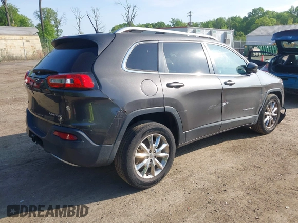 2015 Jeep Cherokee Limited with VIN 1C4PJMDB4FW610956, listed as a IAAI auction lot 42167270 with 118,219 mi miles and . Bid and sale history available at DreamBid. Image 4.