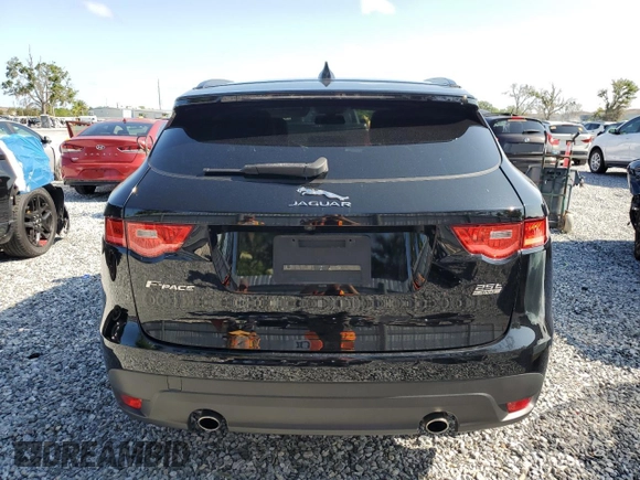 2018 Jaguar F-Pace 25t Premium with VIN SADCJ2FX6JA299858, listed as a Copart auction lot 59212765 with 74,971 mi miles and Salvage title. Bid and sale history available at DreamBid. Image 6.
