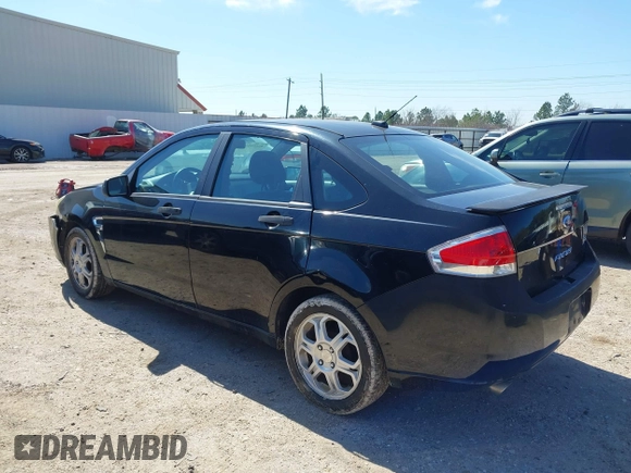 2008 Ford Focus SE with VIN 1FAHP35N78W262939, listed as a IAAI auction lot 41655534 with 274,086 mi miles. Bid and sale history available at carsss.com. Image 3.