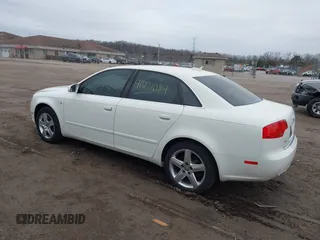 2005 Audi A4 2.0T with VIN WAUDF68E85A471170, listed as a IAAI auction lot 41721089 with 105,307 mi miles. Bid and sale history available at carsss.com. Image 3.