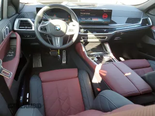 2025 BMW X6 xDrive40i with VIN 5UX33EX07S9Y53337, listed as a Copart auction lot 46340085 with 1,609 mi miles and Salvage Title. Bid and sale history available at carsss.com. Image 8.