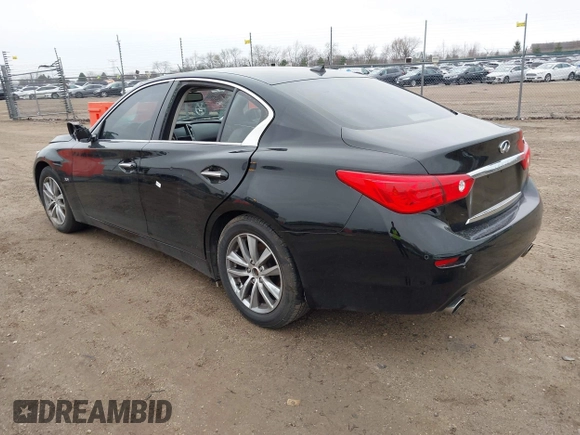 2016 Infiniti Q50 3.0t Premium with VIN JN1EV7AP3GM303498, listed as a IAAI auction lot 42079110 with 164,804 mi miles. Bid and sale history available at carsss.com. Image 3.