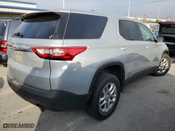 2020 Chevrolet Traverse LS with VIN 1GNEVFKW8LJ283734, listed as a Copart auction lot 42794435 with 111,482 mi miles and Salvage Title. Bid and sale history available at carsss.com. Image 3.