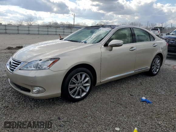 2012 Lexus ES with VIN JTHBK1EG5C2510172, listed as a Copart auction lot 50658755 with 122,427 mi miles and Non Repairable. Bid and sale history available at carsss.com. Image 1.