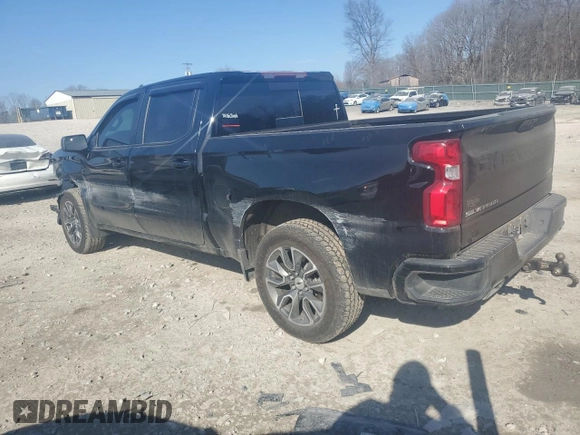 2023 Chevrolet Silverado 1500 RST with VIN 1GCUDEE87PZ198647, listed as a Copart auction lot 42181405 with 55,906 mi miles and Salvage Title. Bid and sale history available at DreamBid. Image 2.