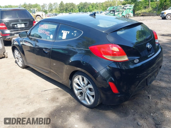 2013 Hyundai Veloster w/Black Int with VIN KMHTC6AD2DU120059, listed as a IAAI auction lot 42355902 with 81,221 mi miles and . Bid and sale history available at DreamBid. Image 3.