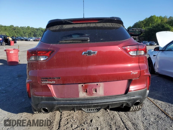 2022 Chevrolet TrailBlazer RS with VIN KL79MUSL1NB058377, listed as a Copart auction lot 69663324 with Not Provided miles and Salvage Title. Bid and sale history available at DreamBid. Image 6.