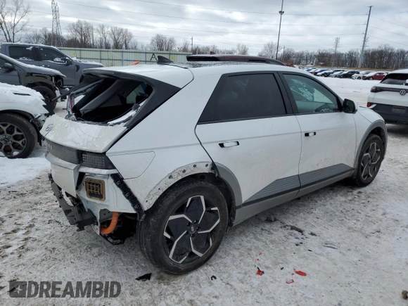 2023 Hyundai Ioniq 5 Limited with VIN KM8KR4AE6PU223741, listed as a Copart auction lot 46472595 with 12,559 mi miles and Salvage title. Bid and sale history available at DreamBid. Image 3.