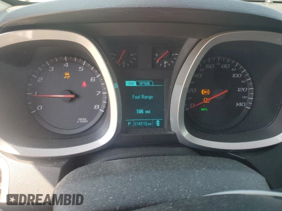 2015 Chevrolet Equinox LT with VIN 2GNALCEK9F6277261, listed as a Copart auction lot 53733085 with 314,510 mi miles and Clean Title. Bid and sale history available at carsss.com. Image 9.
