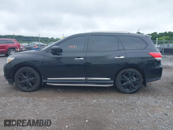 2014 Nissan Pathfinder S with VIN 5N1AR2MMXEC616504, listed as a IAAI auction lot 42501441 with 198,418 mi miles and . Bid and sale history available at DreamBid. Image 14.