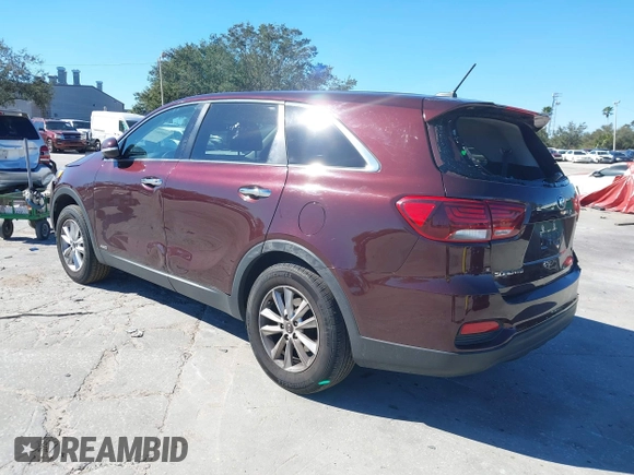 2020 Kia Sorento LX V6 with VIN 5XYPGDA50LG621118, listed as a IAAI auction lot 40988611 with 78,427 mi miles. Bid and sale history available at carsss.com. Image 3.
