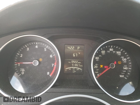 2015 Volkswagen Jetta Sedan 1.8T SE with VIN 3VWD07AJ4FM304789, listed as a Copart auction lot 52968095 with 91,867 mi miles and Salvage Title. Bid and sale history available at carsss.com. Image 9.