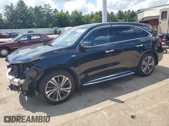 2019 Acura MDX Sport Hybrid w/Technology Pkg with VIN 5J8YD7H53KL000416, listed as a Copart auction lot 63522964 with 105,904 mi miles and Salvage Title. Bid and sale history available at carsss.com. Image 1.