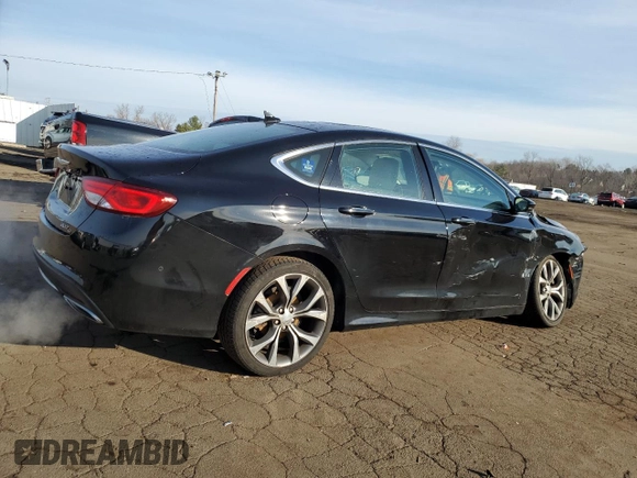 2016 Chrysler 200 C with VIN 1C3CCCEG2GN114644, listed as a Copart auction lot 83539854 with 90,102 mi miles and Salvage Title. Bid and sale history available at carsss.com. Image 3.