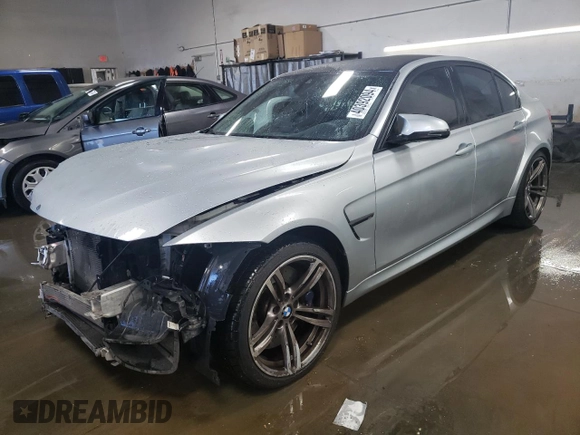 2015 BMW M3 with VIN WBS3C9C5XFJ276407, listed as a Copart auction lot 40392094 with 57,204 mi miles. Bid and sale history available at carsss.com. Image 1.