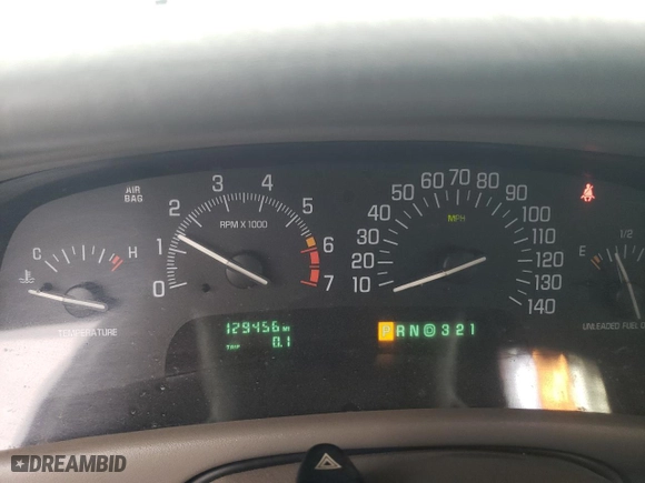 2000 Buick Park Avenue with VIN 1G4CW54K9Y4276309, listed as a Copart auction lot 69021954 with 129,456 mi miles and Salvage Title. Bid and sale history available at carsss.com. Image 9.