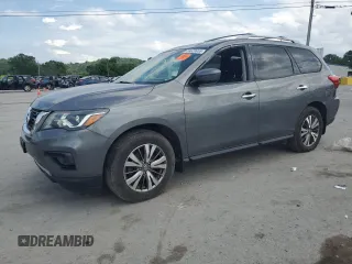 2018 Nissan Pathfinder S z VIN 5N1DR2MM8JC617027, wystawiony jako Copart lot #59629955 z przebiegiem 150 162 mil mil oraz Czysty tytuł • Clean title. Historia ofert i sprzedaży dostępna na DreamBid. Obrazek 1.