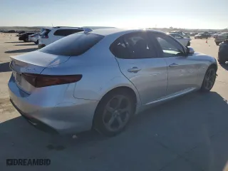 2018 Alfa Romeo Giulia with VIN ZARFAEBN3J7578282, listed as a Copart auction lot 85917624 with 76,351 mi miles and Salvage Title. Bid and sale history available at carsss.com. Image 3.