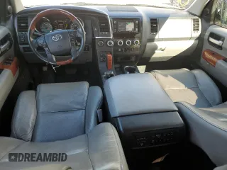 2018 Toyota Sequoia Platinum with VIN 5TDDY5G17JS165287, listed as a Copart auction lot 48534145 with 96,526 mi miles and Salvage Title. Bid and sale history available at carsss.com. Image 8.