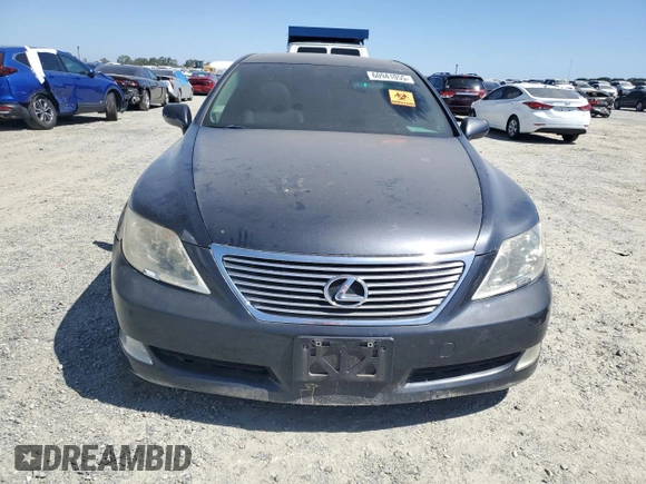 2007 Lexus LS 460 L with VIN JTHGL46F975018422, listed as a Copart auction lot 60941055 with Not provided miles and Clean title. Bid and sale history available at DreamBid. Image 5.