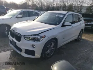 2017 BMW X1 xDrive28i with VIN WBXHT3C3XH5F77236, listed as a Copart auction lot 46406215 with 156,446 mi miles and Salvage Title. Bid and sale history available at carsss.com. Image 1.