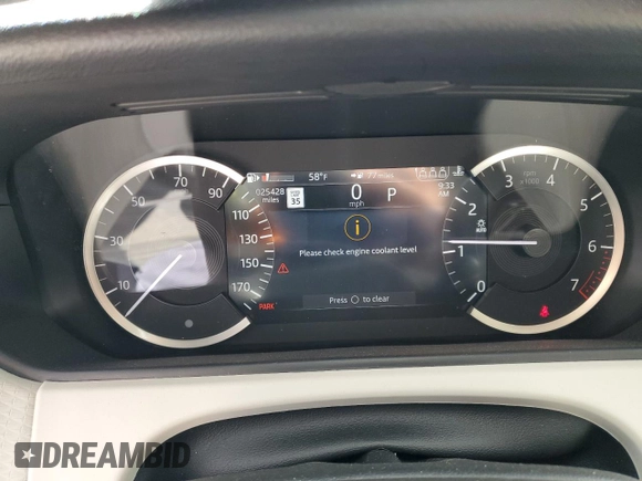 2023 Land Rover Range Rover Velar R-Dynamic S with VIN SALYT2EX2PA348200, listed as a Copart auction lot 51457315 with 25,428 mi miles and Salvage title. Bid and sale history available at DreamBid. Image 9.