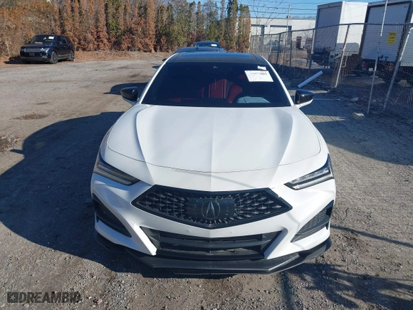 2022 Acura TLX w/A-Spec Package with VIN 19UUB5F52NA005022, listed as a IAAI auction lot 40977803 with 9,665 mi miles. Bid and sale history available at carsss.com. Image 12.