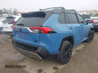 2024 Toyota RAV4 Hybrid XSE with VIN 4T3E6RFV6RU165085, listed as a IAAI auction lot 41730022 with 5,368 mi miles. Bid and sale history available at carsss.com. Image 4.