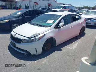 2017 Kia Forte LX with VIN 3KPFL4A70HE008347, listed as a IAAI auction lot 42028615 with 1 mi miles. Bid and sale history available at carsss.com. Image 2.