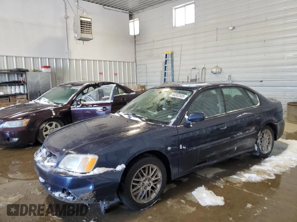 2004 Subaru Legacy Sedan (Natl) L with VIN 4S3BE625546206519, listed as a Copart auction lot 44302505 with 153,896 mi miles and Salvage Title. Bid and sale history available at carsss.com. Image 1.
