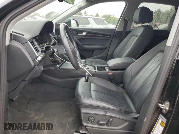 2020 Audi Q5 Premium Plus with VIN WA1BNAFY4L2065613, listed as a Copart auction lot 60804035 with 52,698 mi miles and Salvage title. Bid and sale history available at DreamBid. Image 7.