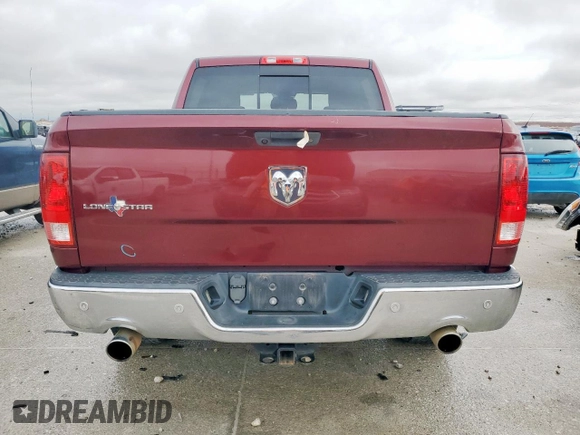 2017 Ram 1500 Big Horn with VIN 3C6RR6LT8HG592414, listed as a Copart auction lot 53970495 with 166,520 mi miles and Clean title. Bid and sale history available at DreamBid. Image 6.