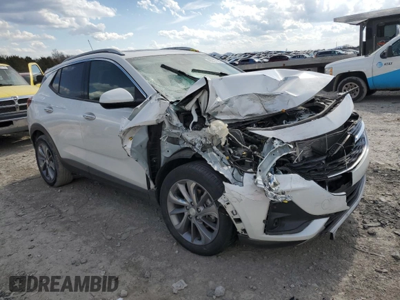 2022 Buick Encore GX Essence with VIN KL4MMFSL8NB148628, listed as a Copart auction lot 49227105 with 19,872 mi miles and Salvage title. Bid and sale history available at DreamBid. Image 4.