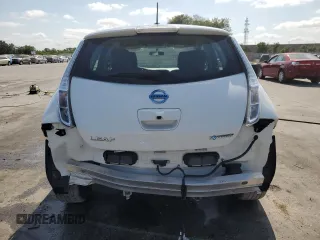 2015 Nissan LEAF S with VIN 1N4AZ0CP8FC314141, listed as a Copart auction lot 54368695 with 53,438 mi miles and Salvage Title. Bid and sale history available at DreamBid. Image 6.