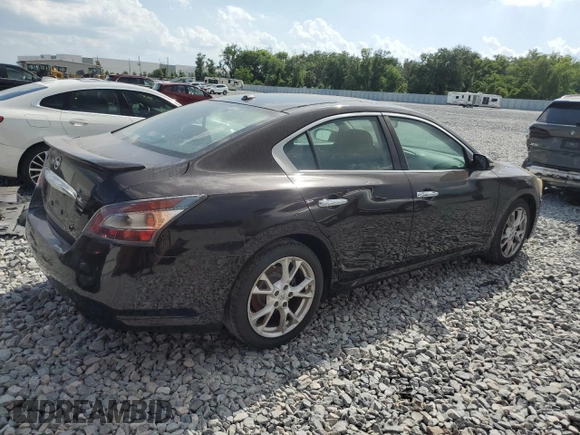 2013 Nissan Maxima S with VIN 1N4AA5APXDC813088, listed as a Copart auction lot 54798475 with 127,422 mi miles and Clean Title. Bid and sale history available at DreamBid. Image 3.