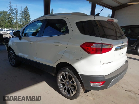 2021 Ford EcoSport Titanium z VIN MAJ6S3KL8MC402081, wystawiony jako IAAI lot #42203667 z przebiegiem 63 159 mil mil oraz . Historia ofert i sprzedaży dostępna na DreamBid. Obrazek 3.