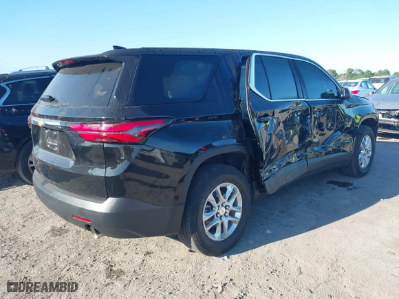 2023 Chevrolet Traverse LS with VIN 1GNERFKW9PJ340291, listed as a IAAI auction lot 41827755 with 16,677 mi miles. Bid and sale history available at carsss.com. Image 4.
