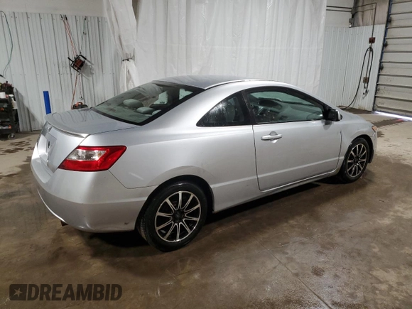 2008 Honda Civic Cpe LX with VIN 2HGFG12638H513149, listed as a Copart auction lot 51589465 with 167,477 mi miles and Salvage Title. Bid and sale history available at carsss.com. Image 3.
