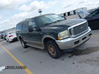 2002 Ford Excursion Limited z VIN 1FMNU43S42ED22009, wystawiony jako IAAI lot #42850001 z przebiegiem 132 395 mil mil oraz . Historia ofert i sprzedaży dostępna na DreamBid. Obrazek 1.