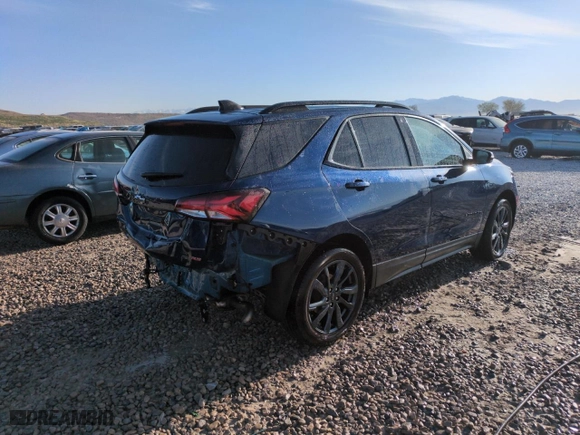 2022 Chevrolet Equinox RS with VIN 3GNAXWEV8NS117369, listed as a Copart auction lot 52982685 with 32,534 mi miles and Salvage Title. Bid and sale history available at carsss.com. Image 3.