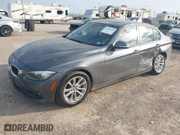 2016 BMW 3 Series 320i with VIN WBA8E1G58GNT38199, listed as a IAAI auction lot 42030548 with 116,179 mi miles and . Bid and sale history available at carsss.com. Image 17.