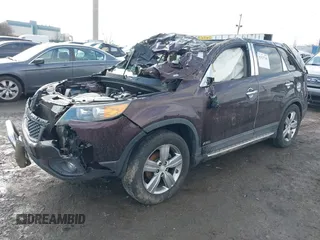 2012 Kia Sorento EX with VIN 5XYKUDA29CG262599, listed as a IAAI auction lot 41527740 with Not Provided miles. Bid and sale history available at carsss.com. Image 2.